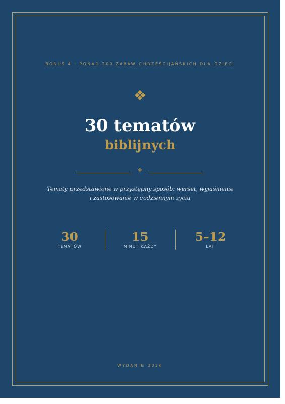Okładka: 30 tematów biblijnych