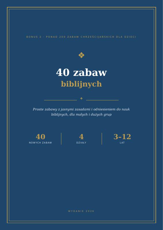 Okładka: 40 zabaw biblijnych